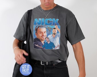 Nick Miller Homage T-Shirt Funny TV Icon Gift Men's Women's Girl