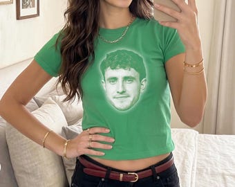 Camiseta irlandesa para bebé de Paul Mescal, camiseta superior del Día de San Patricio, trébol de 4 hojas de San Patricio, trébol de la suerte, 7 años 2000, años 90, juvenil