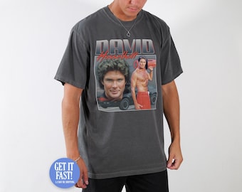 Camiseta homenaje a David Hasselhoff, divertida camiseta de los 80 de "El auto fantástico", Kitt, papá vintage