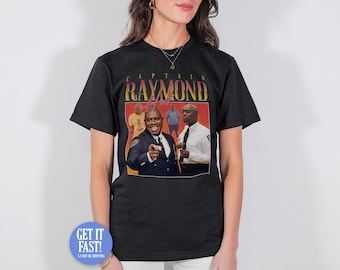 Camiseta homenaje al capitán Holt, serie de televisión Raymond Brooklyn, retro de los años 90.