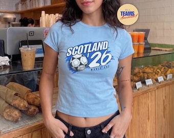 World Football Shirt Every Country Nation Soccer Team 2026 England Scotland USA France Brazil Poland Womens Baby Tee T-Shirt Top Flag Shirt