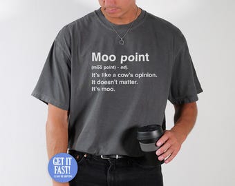 Moo Point Definition Friends T-Shirt Joey Tribbiani Retro 90's Vintage Gift Meme Funny