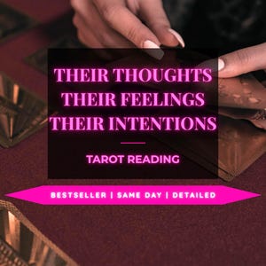 Their thoughts, feelings and intentions | What is he/she thinking | Love tarot reading | same day reading | psychic reading