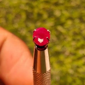 1.50 Ct Natural African Ruby Cut Transparent  GemStone , Oval Shape, Natural Specimen   Size -7.3×5.8×3.4 -  "Rare Gem for Jewelery making "