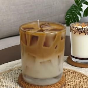 Handmade Iced Coffee Candle | 100% Soy Wax, Cafe Decor