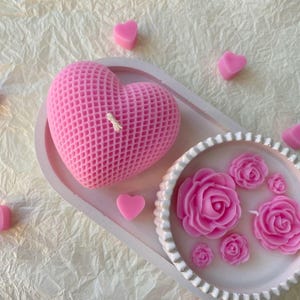 Handmade Heart Shape Candle Set – Romantic Soy Wax Gift