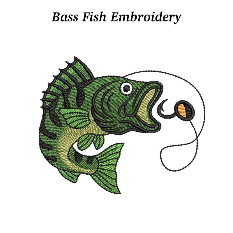 Bass Fish Angler Wildlife - Etsy