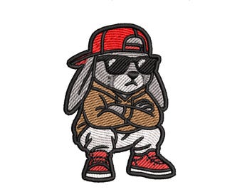 Bunny Embroidery Design, Kids Animal Pattern (Digital Download, EMB Included)