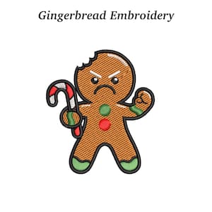 Broderidesign med pepparkakor, roligt julkakmönster (EMB ingår)