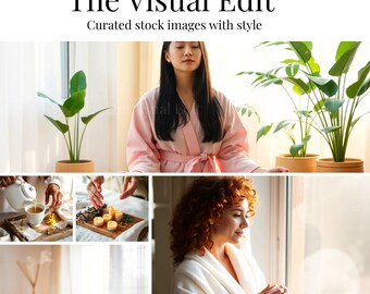 Wellness Collection Stock Photos | Healthy Lifestyle, Self-Care, Fitness & Mindfulness Images Bundle | Digital Download