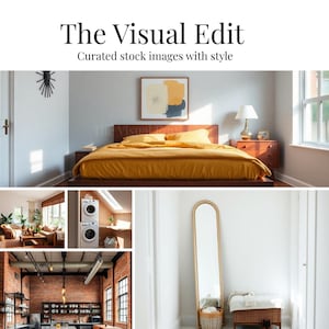 20 Minimalist Interior Stock Photos | Calm Lifestyle Home Aesthetic | Natural Light, Neutral Tones | Commercial Use
