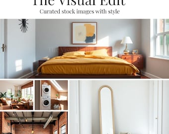 20 Minimalist Interior Stock Photos | Calm Lifestyle Home Aesthetic | Natural Light, Neutral Tones | Commercial Use