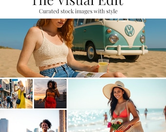 Hot Girl Summer Stock Photos | Lifestyle Aesthetic Images for Branding, Social Media & Content Creation | Digital Download