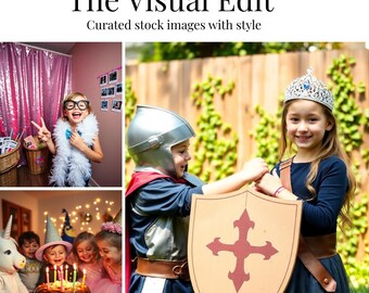 Dress Up Add-On | Kids Stock Photo Bundle | 10 Realistic Lifestyle Images | Commercial Use