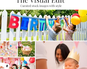 Kids Birthday Party Stock Photos | 20 Bright & Candid Celebration Images