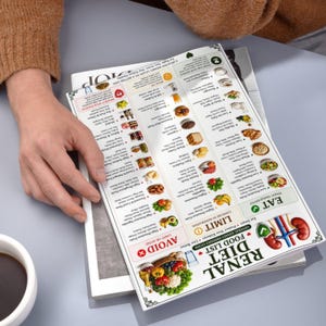 Kidney Disease Food List, Renal Diet Chart, Eat Limit Avoid, Kidney Stone Diet Grocery, Low Potassium, Low Sodium & Phosphorous Diet Chart image 4