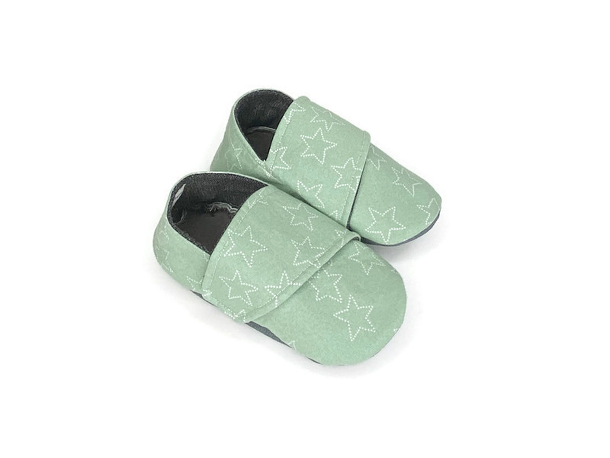 Green Baby Shoes Daycare Shoes Toddler Slippers Unisex Etsy