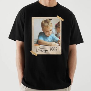 Custom Birthday Est T-shirt, Vintage Birthday And Year Shirt, Personalized Birthday Photo Shirt, Birthday Picture Shirt, Custom Birthday Tee