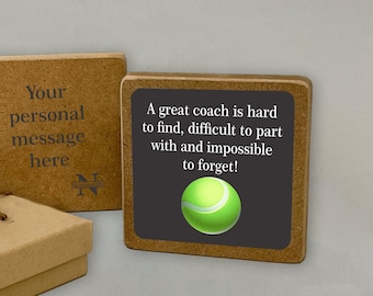 Coach Gift "A Great Coach Is Hard To Find..." Personalized Message Coach Gift | Appreciation Gift for the Best Coach | Select Sport