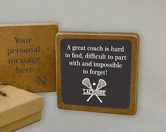 Lacrosse Coach "A Great Coach Is Hard To Find..." Personalized Coach Gift, Gifts for Lacrosse Coach, Coaches Gifts