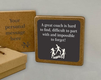 Coach Gift "A Great Coach Is Hard To Find..." Thank You Gift for Life Changing Coach | Personalized Message in Box Gifts | Select Sport