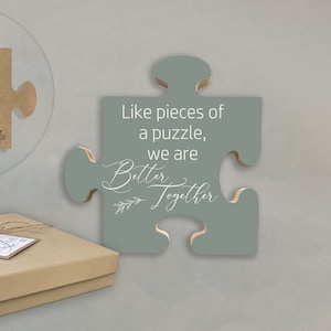 Personalized Wooden Puzzle Piece Gift: Employee Appreciation, Team Thank You
