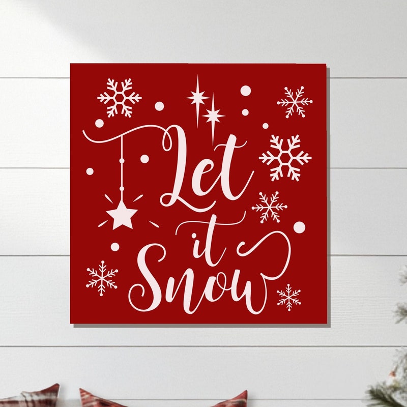 Let It Snow Sign - Etsy