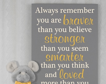 You are Stronger Than you Think Sign |  Sign | You are Stronger Braver and Smarter Than you Think