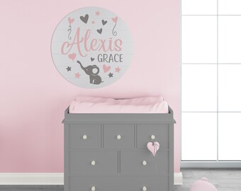 elephant themed nursery for girl