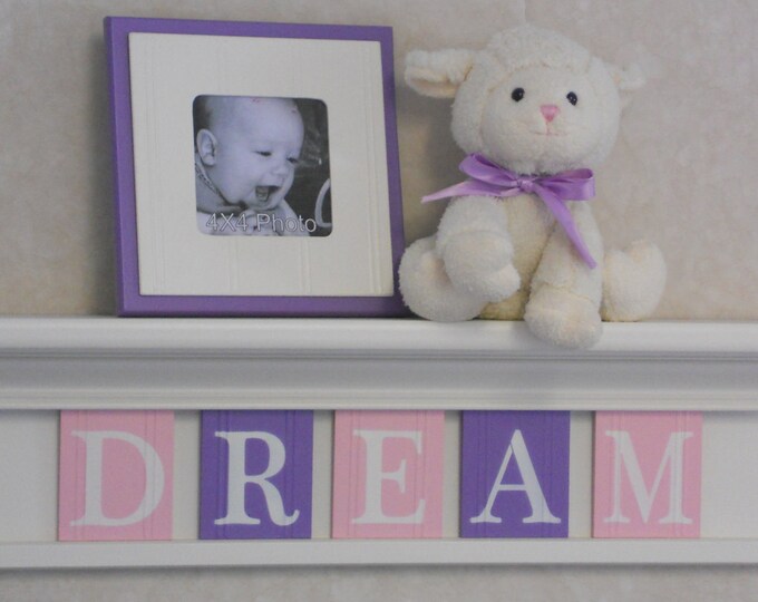 Purple Dream Shelves Personalized Nursery Decor 24 Shelf Etsy