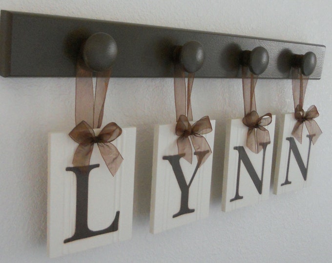 LYNN Baby Name Wall Hanging Nursery Wall Art Monogram Kids Etsy