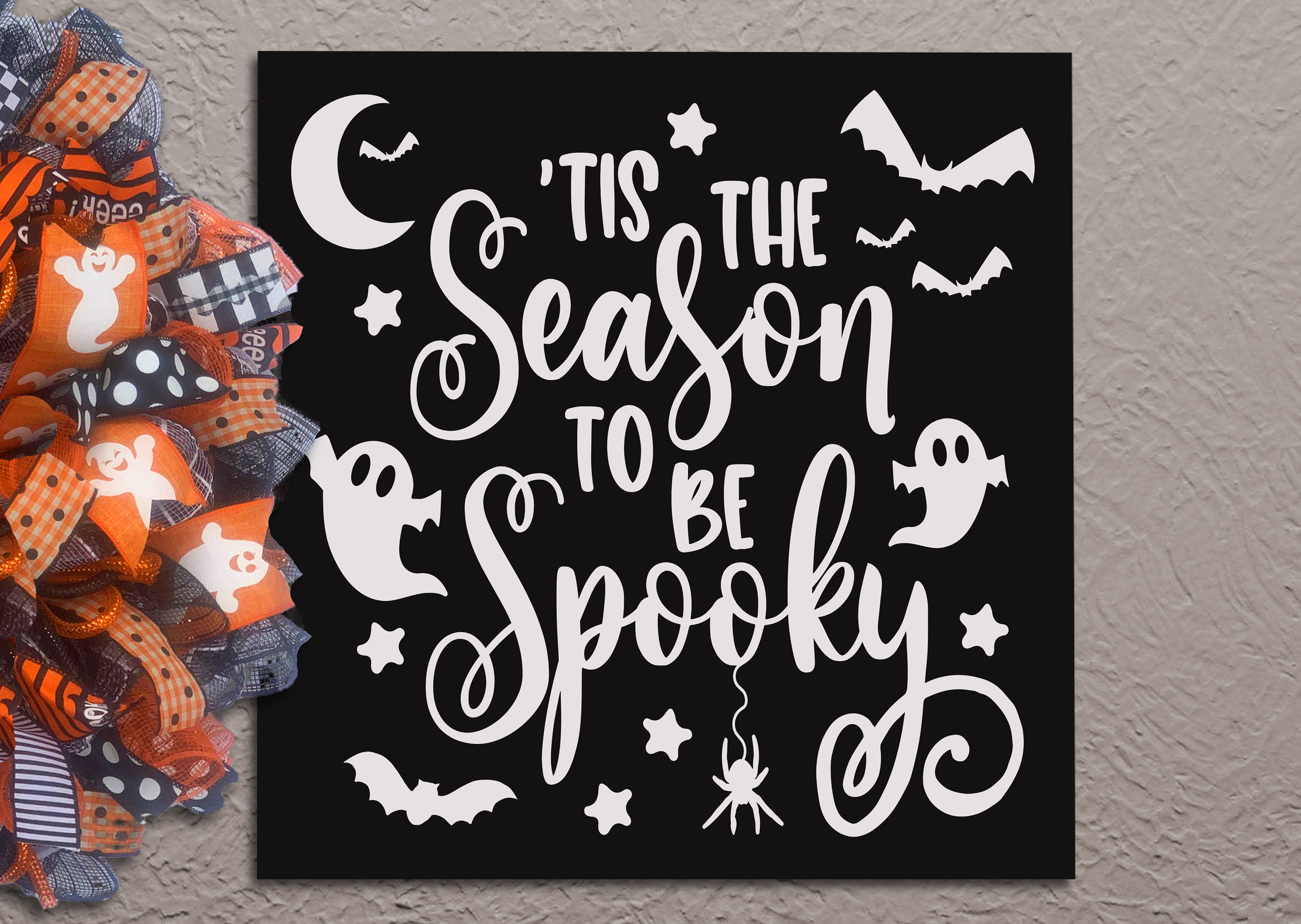 Halloween Wall Decor Halloween Sign 'Tis the Season to Etsy