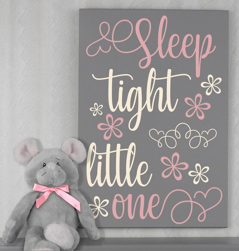 Baby Nursery Wood Signs Sleep Tight Little One Sign Etsy