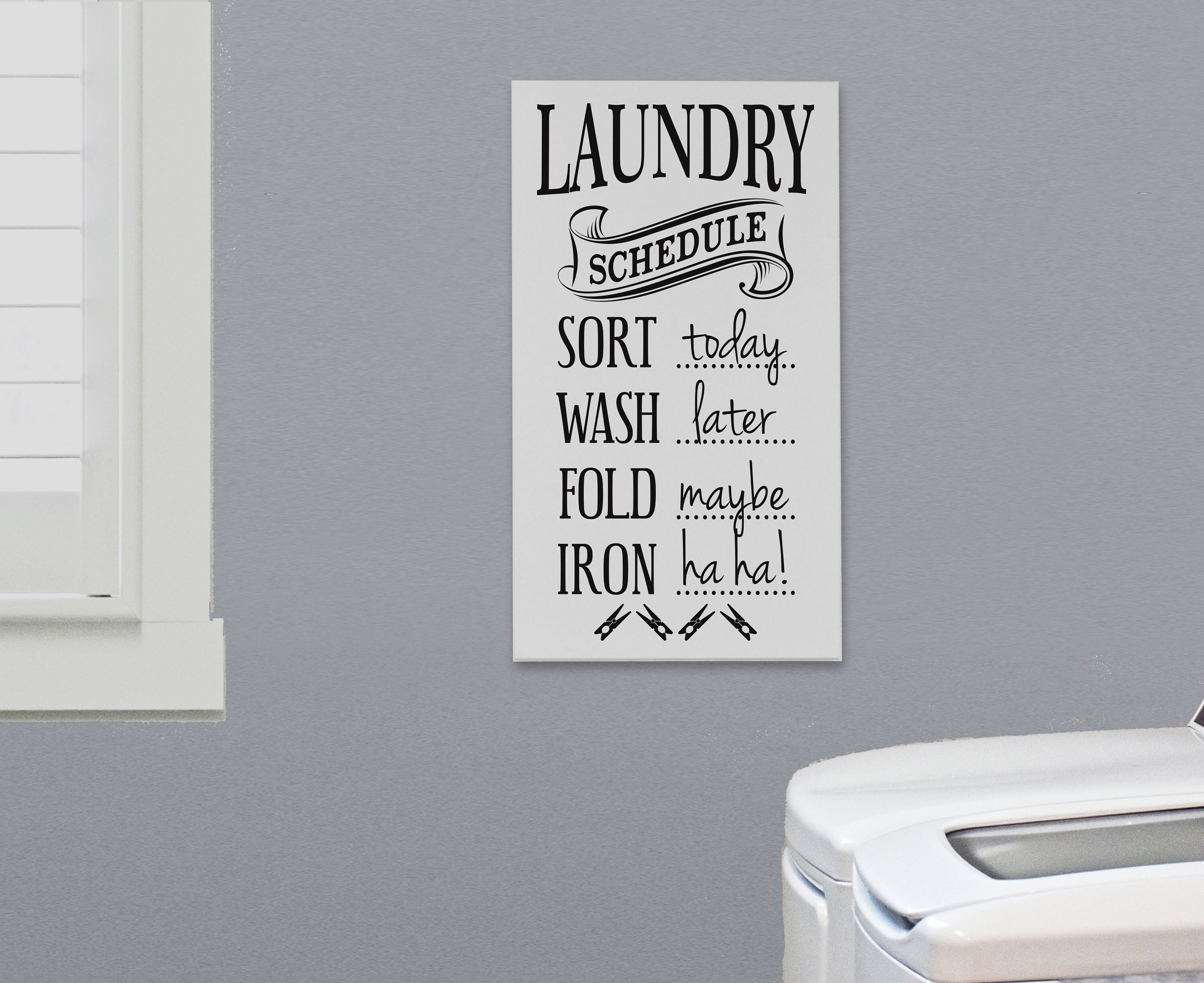 Lavandería pared arte / lavandería signos / horario de | Etsy