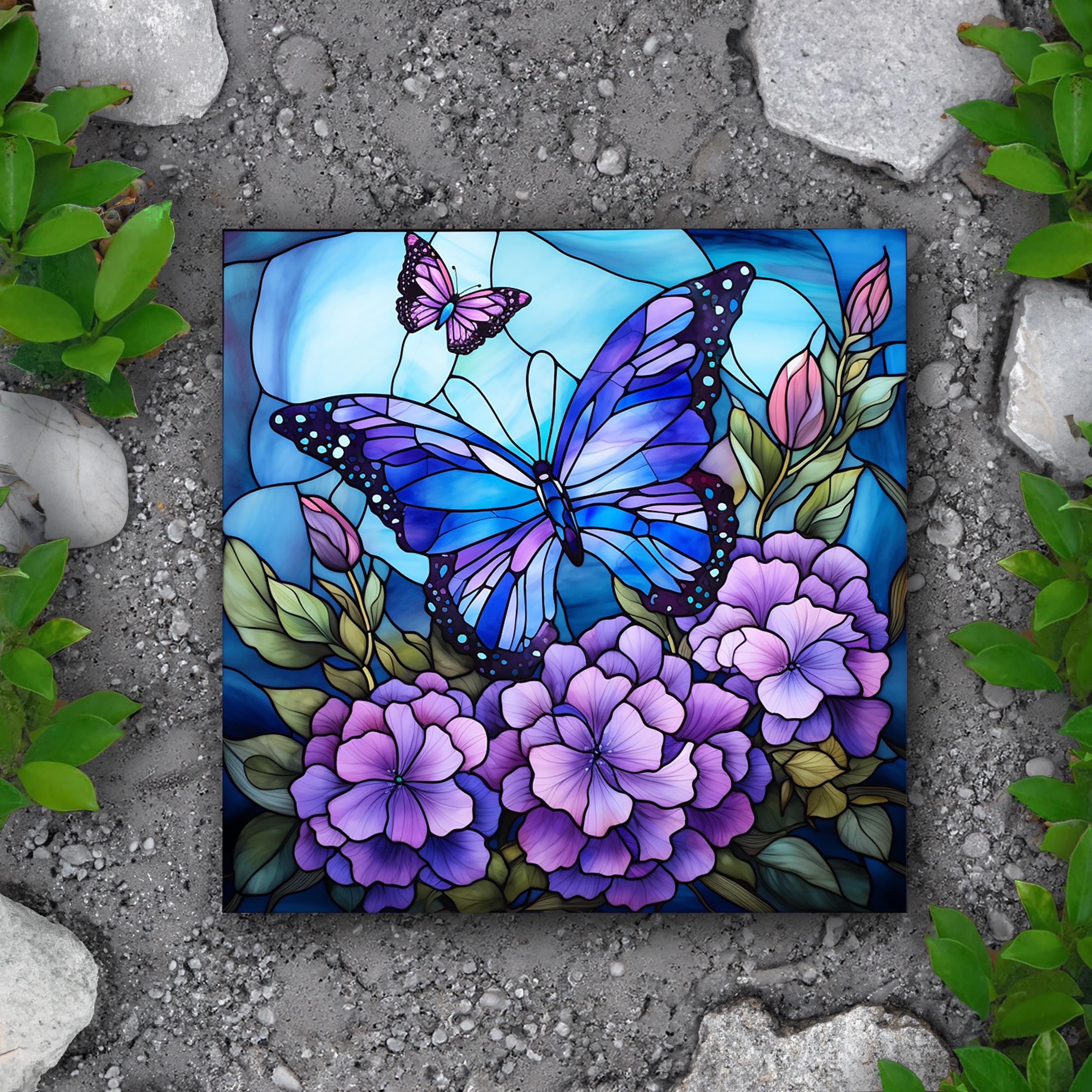 Purple Glass Butterfly - Etsy