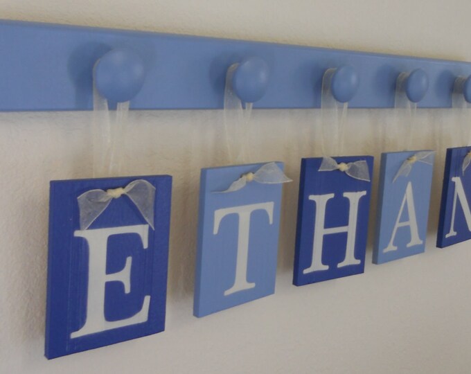 Baby Boy Nursery Decor Name Sign Set Includes Personalized Etsy