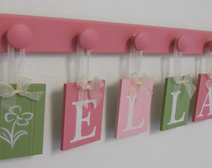 Baby Nursery Wall Art Name Sign. Set Includes Babies Name ELLA Etsy
