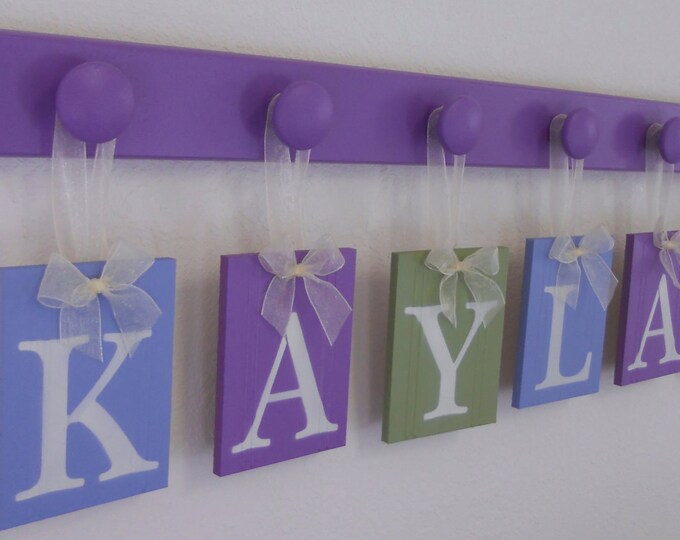Butterfly Baby Nursery Wall Letters Signs Set Includes 6 Etsy