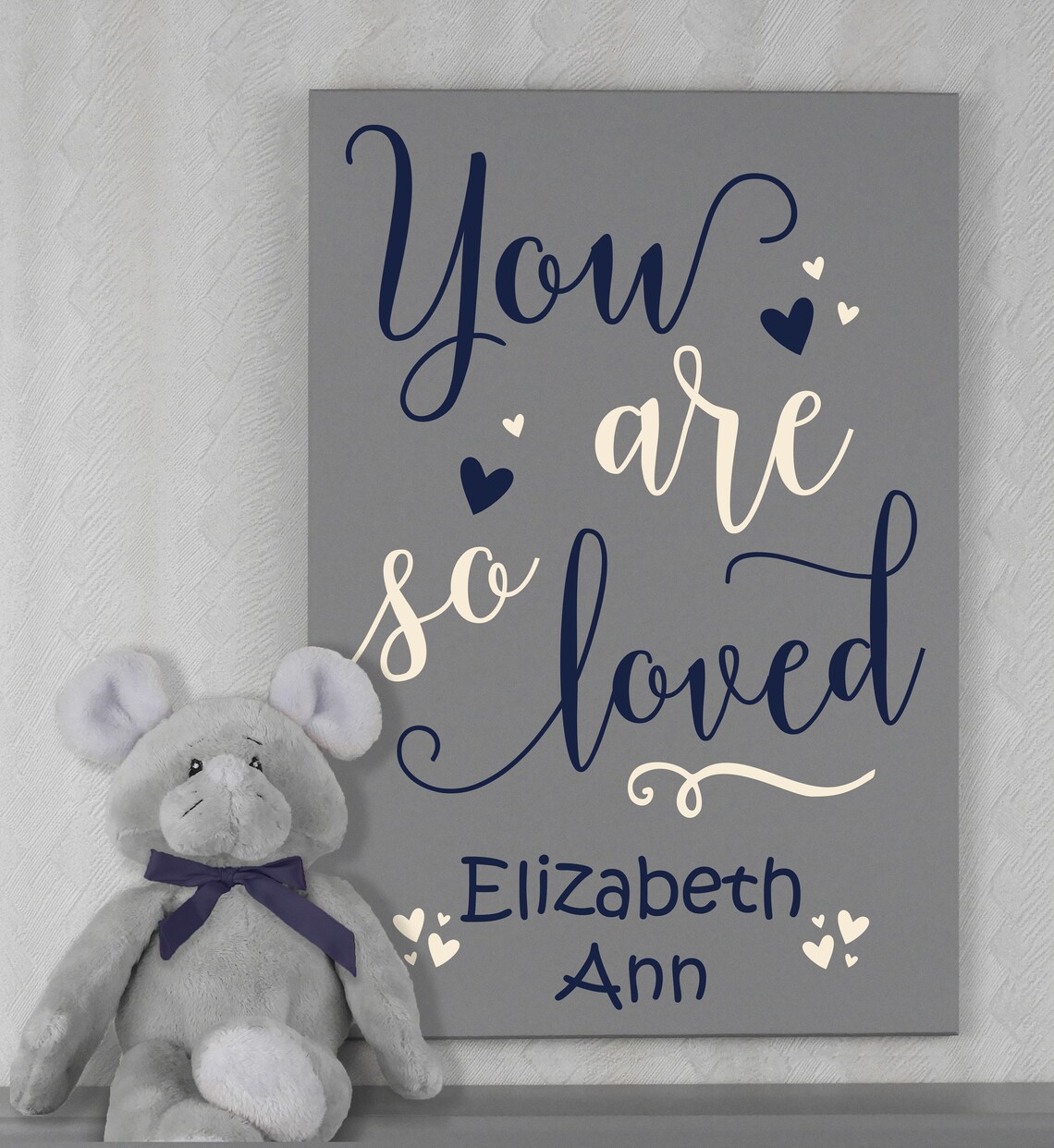 You Are So Loved Sign Personalized Name Signs Nursery Etsy