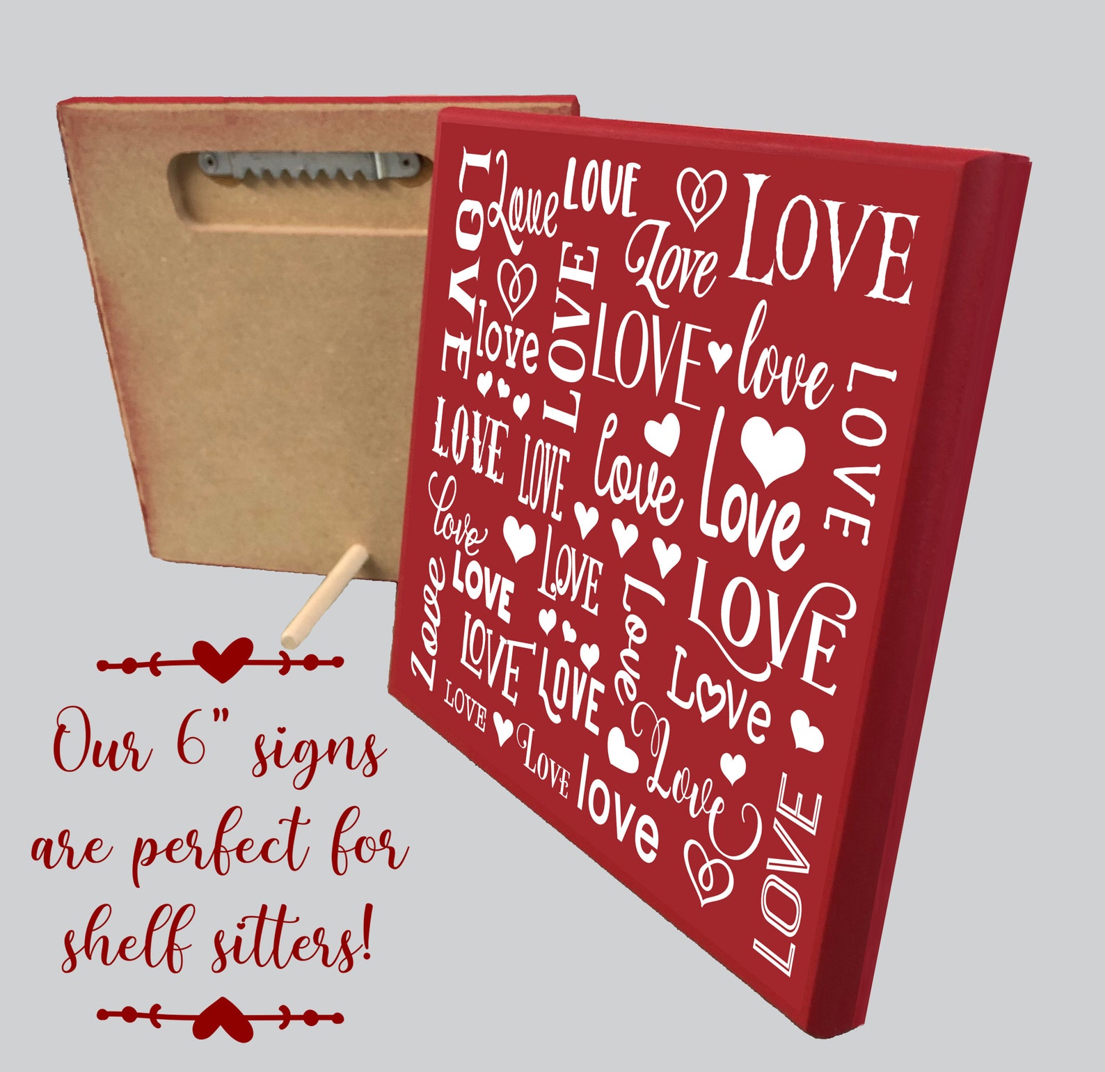 Valentines Day Decor Love Love Love... Sign Valentines Day Etsy