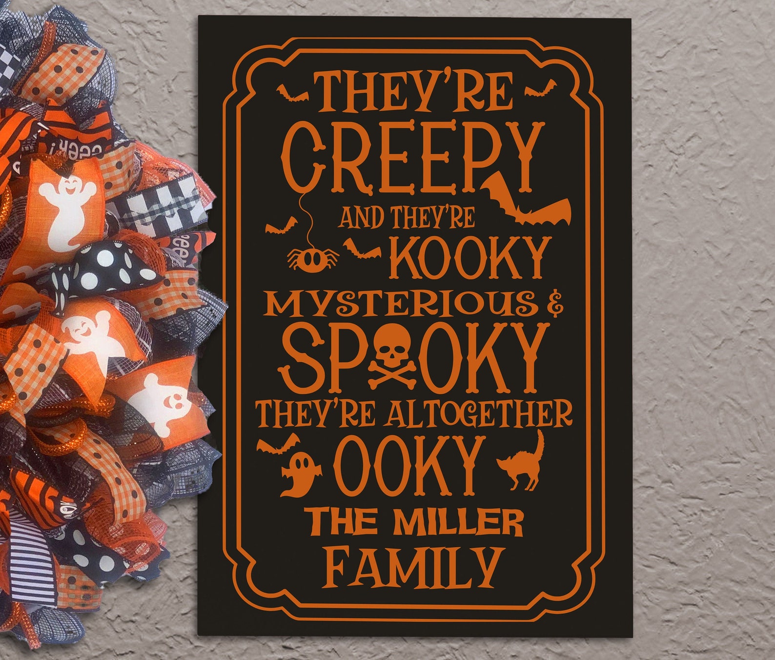 Personalized Halloween Sign They're Creepy and | Etsy