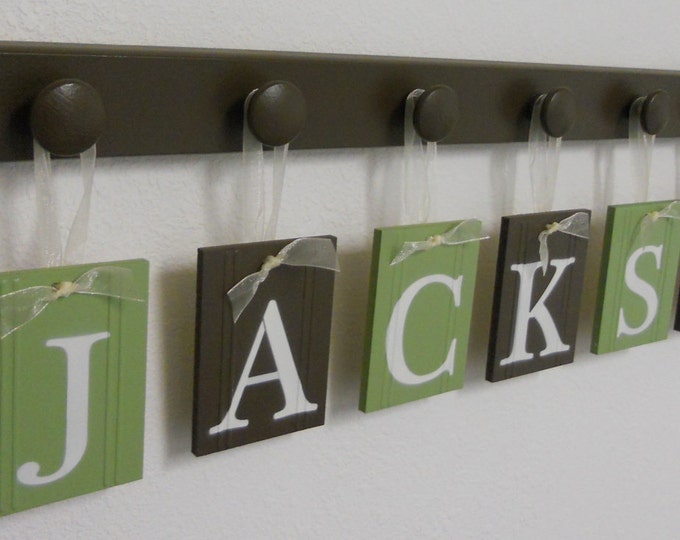 Baby Boy Wall Art Kid Set Includes Personalized Letters Etsy