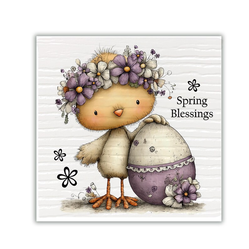 Block Chick Easter Mini Block Decor, Bunny Chick Floral Spring Shelf Sign, Tiered ...