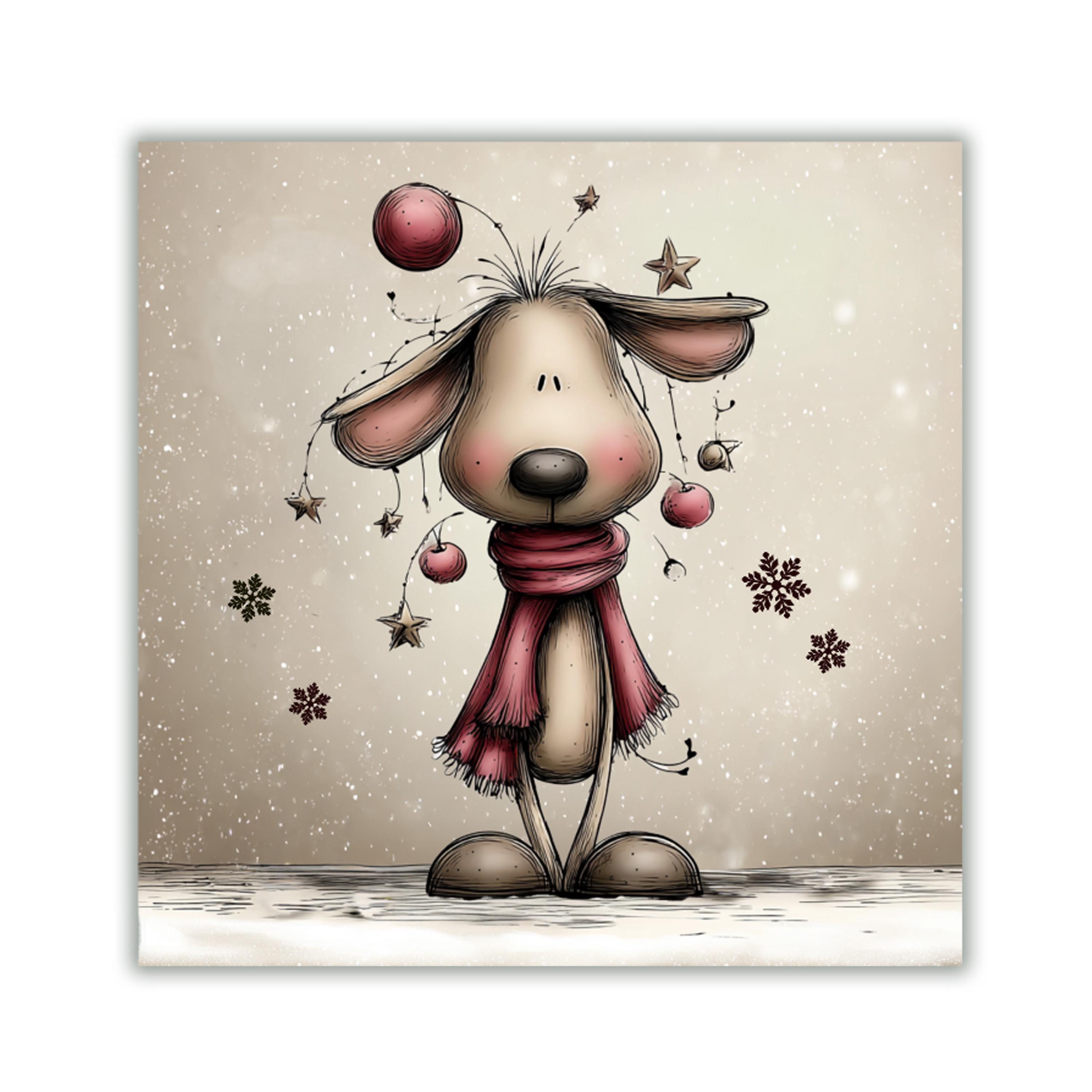 Winter Whimsy Christmas Magnet Set | Handmade Holiday Fridge Decor ...