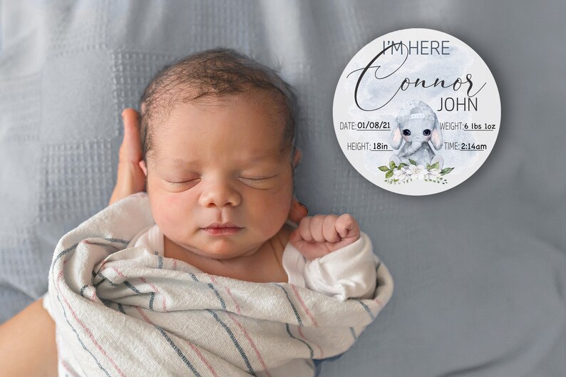 Hospital Announcement Sign Hospital Birth Announcement Etsy