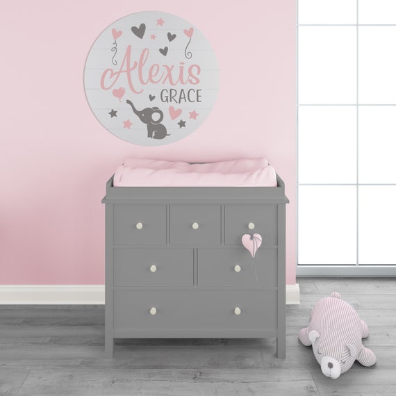 elephant themed nursery for girl