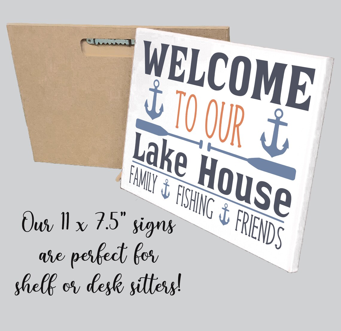 to Our Lake House Family Fishing Friends Sign for Etsy