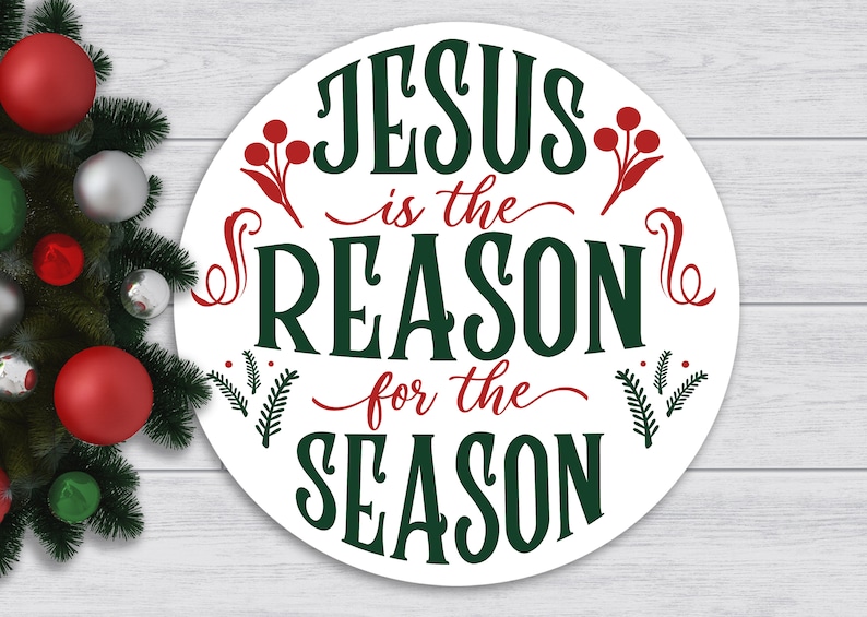 discount online shop Jesus is the Reason for the Season Round Wood