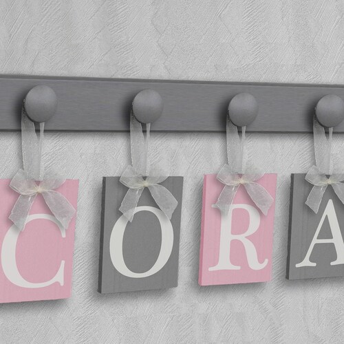 Elephant Nursery Wall Decor Baby Girl Nursery Decor Pink Etsy