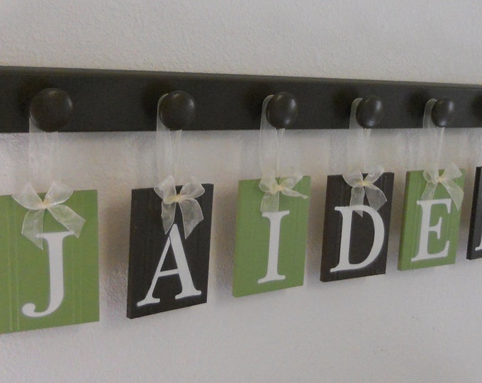 Wooden Letters Nursery Decor Personalized Name Sign Sets Etsy